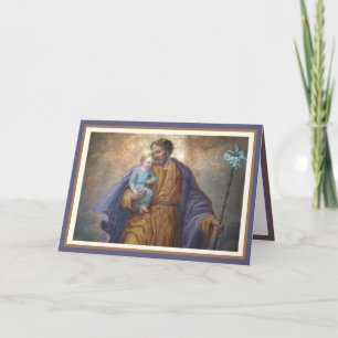 Fête des pères Saint Joseph Jésus Carte religieuse