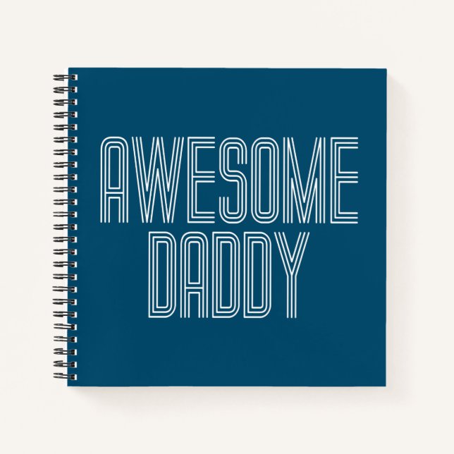 Fête des pères simple et incroyable papa | CARNET (Devant)