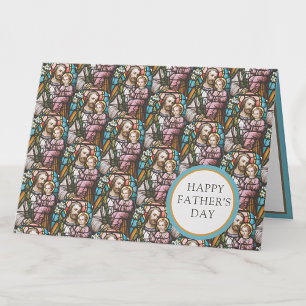 Fête des pères St. Joseph Carte religieuse catholi