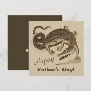 Fête des pères Wild happy dancing crocodile Carte