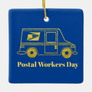 Fête des travailleurs de la poste Ornement de Noël