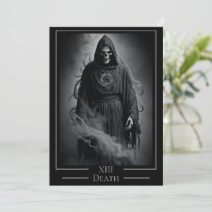 Fête d'Halloween avec la carte de tarot de la mort