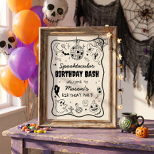 Fête d'Halloween Épouvantable Rétro Groovy