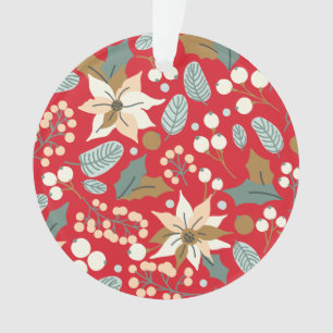 Fête d'hiver arrière - plan rouge Poinsettia