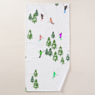 Fête d'Illustration de ski alpin Freeride 