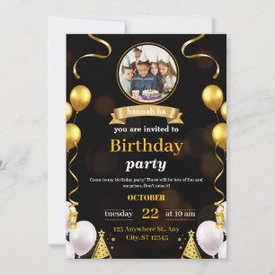 fête d'or invitation
