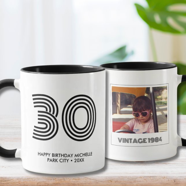 Fête du 30e anniversaire Favoriser la Mug de l'ann (Créateur téléchargé)