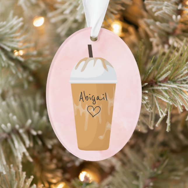 Fête du café glacé chic personnalisé Noël (Arbre)