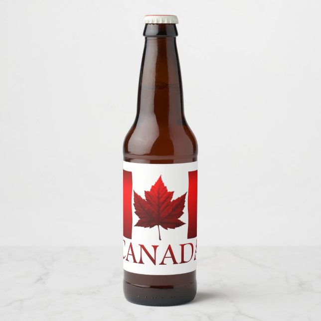 Fête du Canada Bière Étiquette Custom Canada Liquo (Devant)