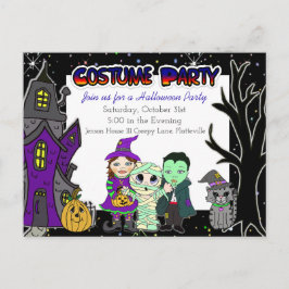 Fête du costume | Invitations de fête d'Halloween