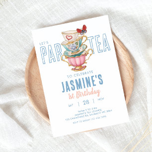 Fête du Thé Par-Tea Anniversaire Invitation