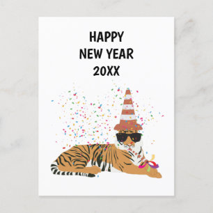 Fête du tigre - Animaux - Carte de Nouvel An