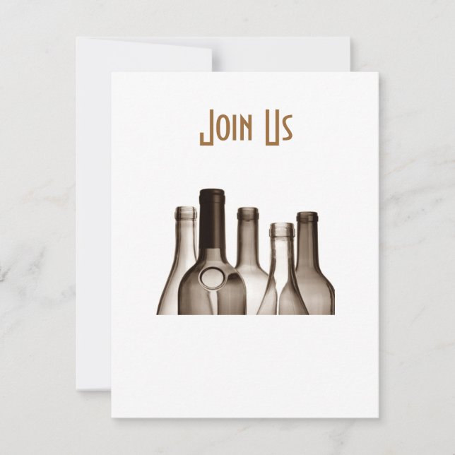FÊTE DU VIN POUR LES ADULTES DE TOUTE INVITATION À (Devant)