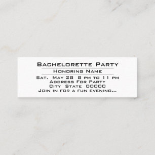 Fête Heure Bachelorette Bachelor Party Invitation
