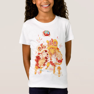 Fête Lunaire Nouvel An Lion Dance Rabbit T-shirt