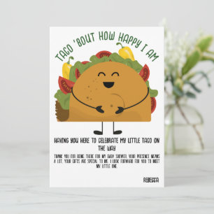 Fête mexicaine baby shower taco merci
