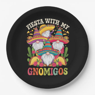 Fete mit meinen Gnomfreunden Gnom Cinco De Mayo Pappteller