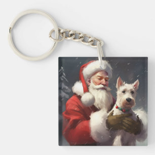 Fête Noël Festive du Père Noël Terrier du Père Noë