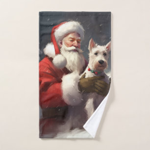Fête Noël Festive du Père Noël Terrier du Père Noë