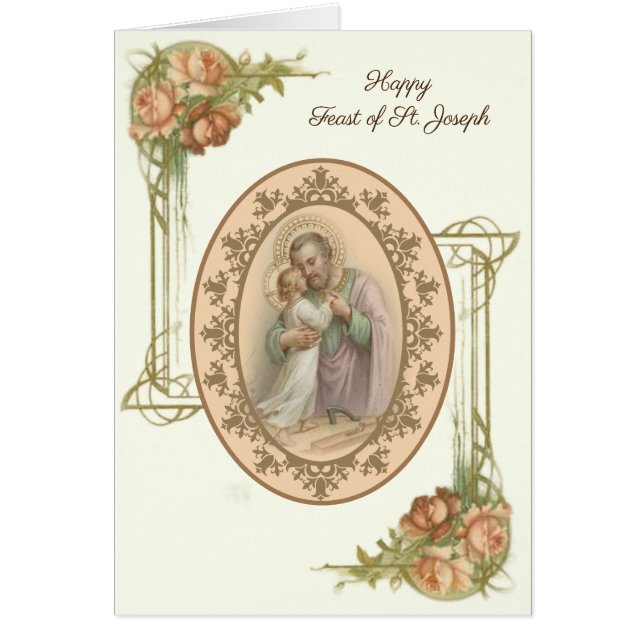Fête religieuse de la Saint-Joseph avec l'Enfant J (Devant)