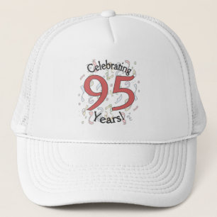Fêter 95 ans de confetti casquette
