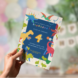 Fêter Mes Quatre Ans Invitation Anniversaire Garço