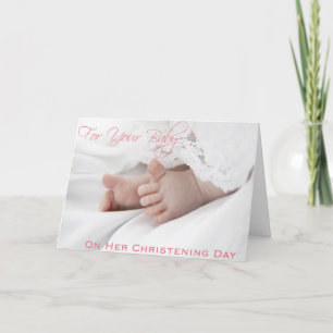 Fêtes Annuelles Cartes baptêmes/baptêmes pour bébé fille