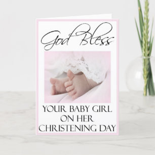 Fêtes Annuelles Cartes baptêmes/baptêmes pour bébé fille