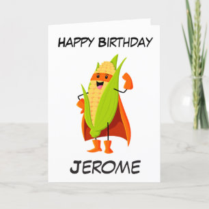 Fêtes Annuelles Cartes d'anniversaire de super-héros pour enfants