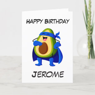 Fêtes Annuelles Cartes d'anniversaire de superhéros pour enfants A