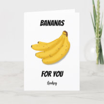 Cartes de la Saint-Valentin Bananes pour toi
