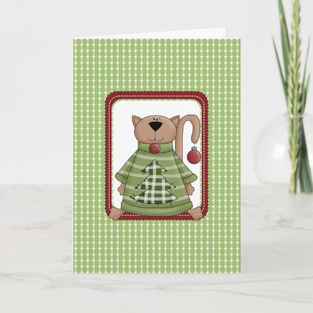 Fêtes Annuelles Cartes de Noël pour chats (Devant)