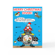 Cartes de Noël pour les plongeurs !