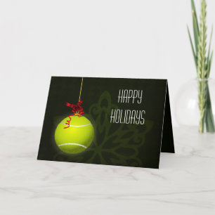 Fêtes Annuelles Cartes de Noël pour un joueur de tennis