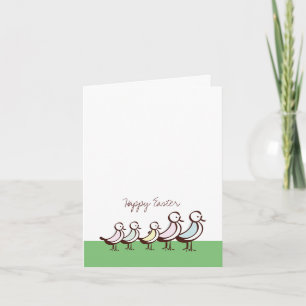 Fêtes Annuelles Cartes de Pâques pour la famille des oiseaux