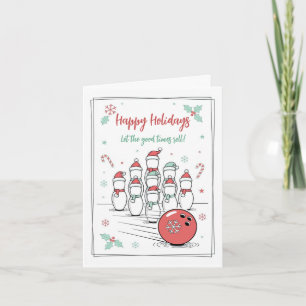 Fêtes Annuelles Cartes de vœux de Noël pour quilles de Noël Doodle