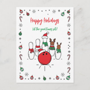 Fêtes Annuelles Cartes de vœux de Noël pour quilleurs
