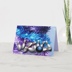 Fêtes Annuelles Cartes de vœux personnalisées pour le bowling