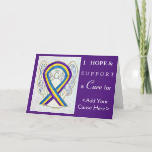 Fêtes Annuelles Cartes de voeux pour la sensibilisation au cancer 