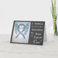 Cartes de voeux pour la sensibilisation au cancer 