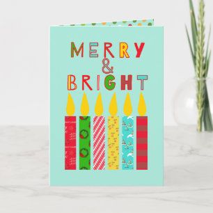 Fêtes Annuelles Cartes de voeux pour Noël joyeuses et brillantes