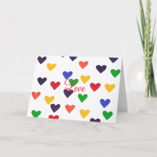 Fêtes Annuelles L'amour est dans l'air pour vous, cartes de coeur
