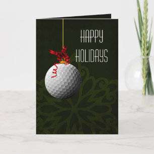 Fêtes Annuelles pour les cartes de Noël des golfeurs