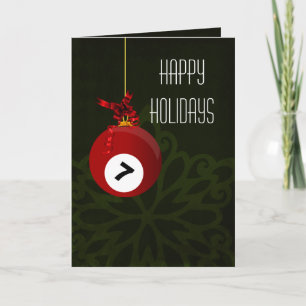 Fêtes Annuelles pour les cartes de Noël du billard