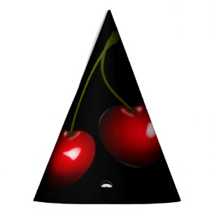 Fêtes Chapeaux de fête avec Cerises Rouges