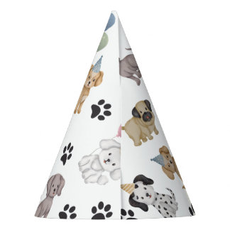 Fêtes Chapeaux de fête d'anniversaire Puppy Pawty
