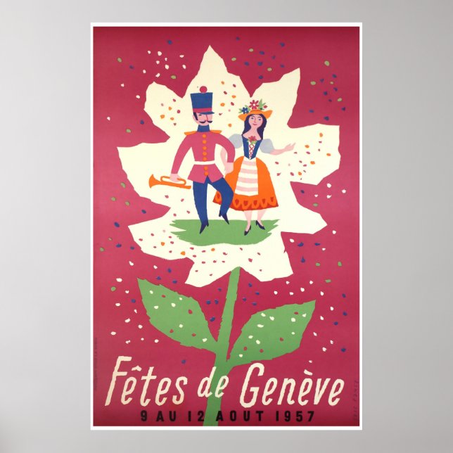 Fêtes de Genève 1957 Poster (Vorne)