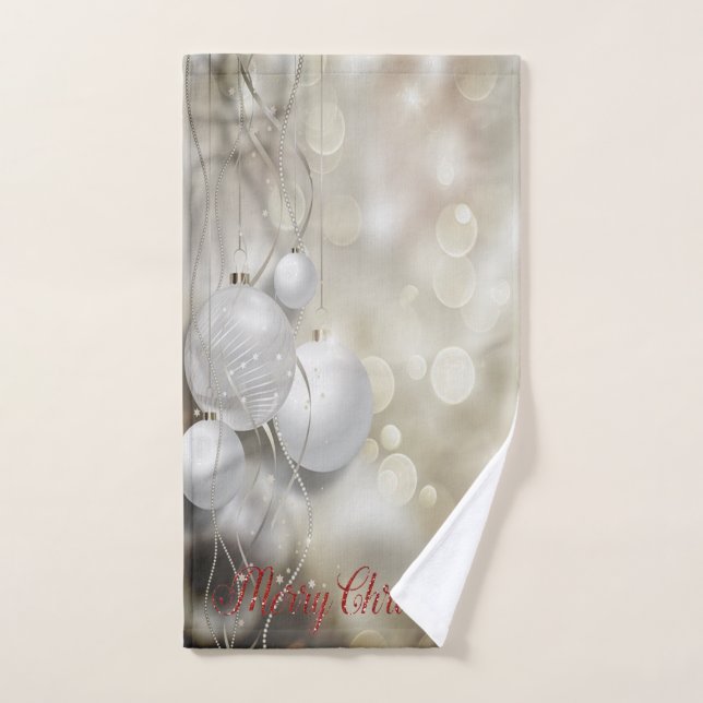 Fêtes de Noël, Boules de Noël Chics (Serviette à main)