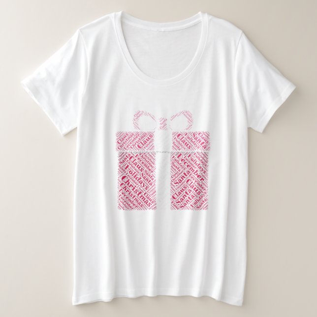 Fêtes de Noël de la Bow rouge Présente Père Noël (Design devant)