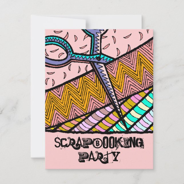Fêtes de scrapbooking à thème artisanal Invitation (Devant)